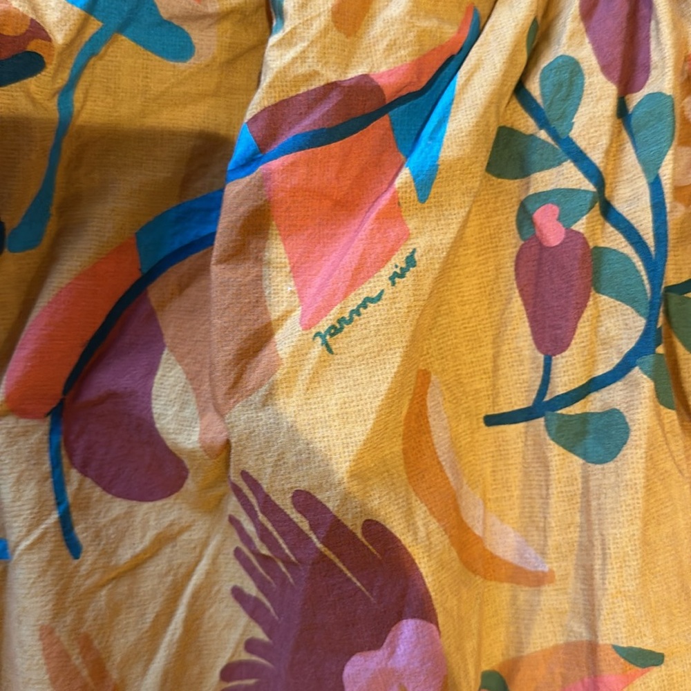 FARM Rio Mustard Multi Floral & Animal Print Maxi Dress - Picture 5 of 8